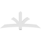 Ekena Millwork Davenport Architectural Grade PVC Gable Bracket, 84"W x 35"H x 6"D x 6"F, 10/12 Pitch GBP084X35X0606DAV00 - alternate 3